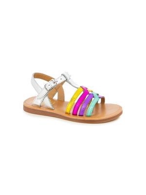 Pom D'api Plagette New Salome leather sandals - Silver