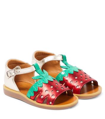 Pom d'Api Poppy Berry leather sandals