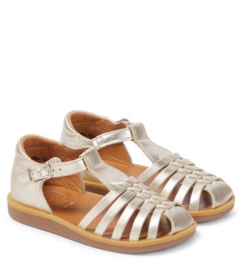 Pom d'Api Poppy Pitti metallic leather sandals
