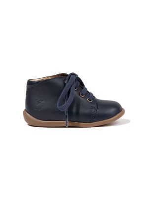 Pom D'api Stand-up leather boots - Blue