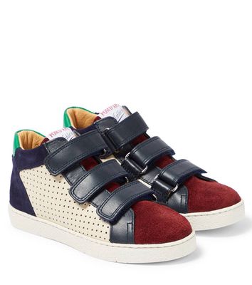 Pom d'Api Top Easy leather and suede sneakers