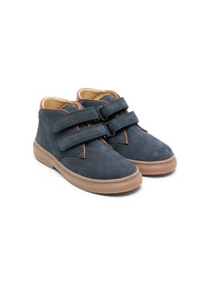 Pom D'api touch-strap suede ankle boots - Blue