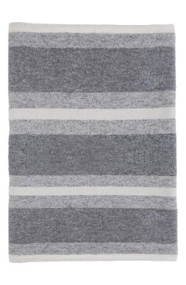 Pom Pom at Home Alpine Stripe Cotton Blanket in Grey Tones