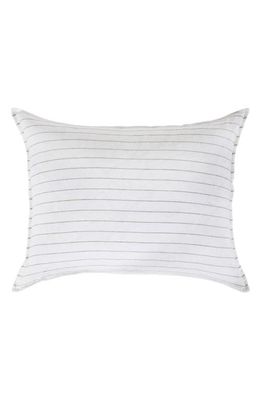 Pom Pom at Home Blake Stripe Linen Accent Pillow in White/natural