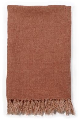 Pom Pom at Home Montauk Big Throw Blanket in Terra Cotta 