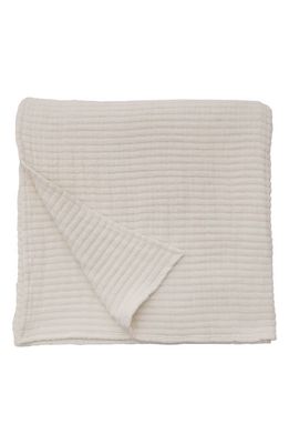Pom Pom at Home Vancouver Cotton Gauze Coverlet in Cream