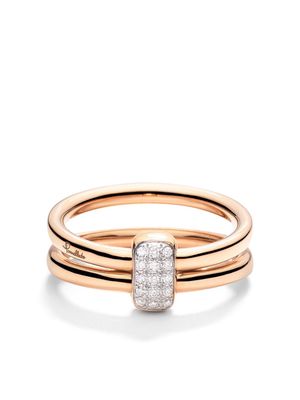 Pomellato 18kt roe gold Pomellato Together diamond ring - Pink