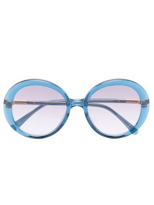 Pomellato Eyewear oversized round-frame sunglasses - Blue