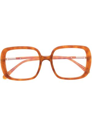 Pomellato Eyewear oversized square frame glasses - Neutrals