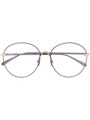 Pomellato Eyewear round-frame glasses - Brown
