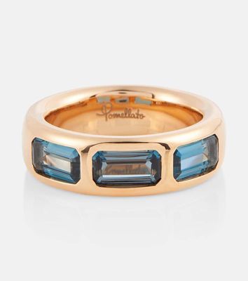 Pomellato Iconica 18kt rose gold ring with topaz