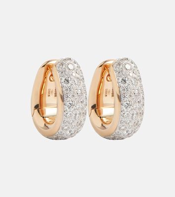 Pomellato Iconica Bold 18kt rose gold earrings with diamonds