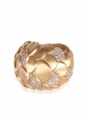 POMELLATO Pre-Owned 18kt yellow gold Sirene diamond cocktail ring