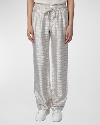 Pomy Jacquard Wings Pants