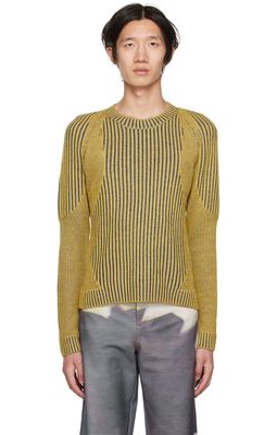 PONDER.ER SSENSE Exclusive Yellow Motor Sweater