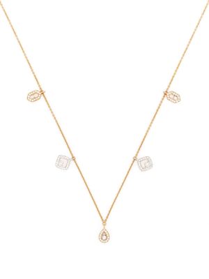PONTE VECCHIO 18kt gold Vega diamond charms necklace - RG/WG