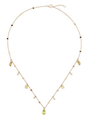 PONTE VECCHIO 18kt rose gold Iris diamond and peridot necklace
