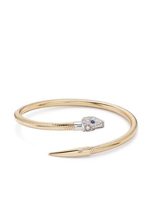 PONTE VECCHIO 18kt yellow gold Nobile diamond and sapphire bracelet