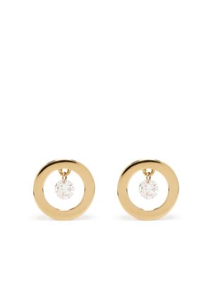 PONTE VECCHIO 18kt yellow gold Vega white diamond earrings