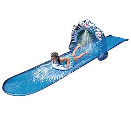 Pool Central 16' Blue and White Ice Breaker Law n Water Slide