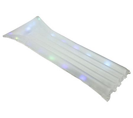 Pool Central Inflatable Clear LED Pool Raft 67. 75"