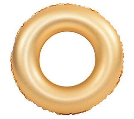 Pool Central Inflatable Gold Sparkle/Shine Pool Ring 35"
