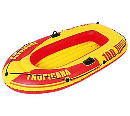 Pool Central Red and Yellow Tropicana 72-Inch S ngle Boat