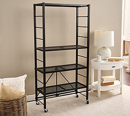 Pop-It 4-Tier Collapsible and Adjustable Storage Rack