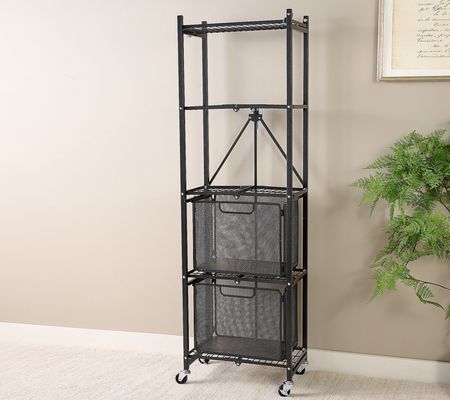 Pop-It 5-Tier Slim Rack with 2 Sliding Drawers