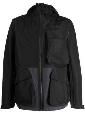 Pop Trading Company chest-pocket lightweight hooded jacket - Black