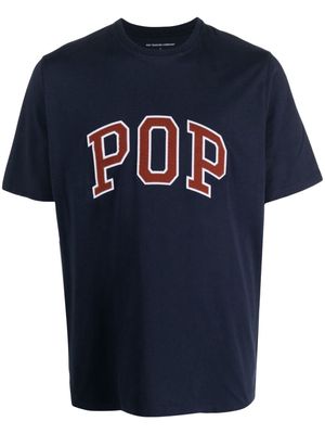 Pop Trading Company Pop Arch cotton T-shirt - Blue