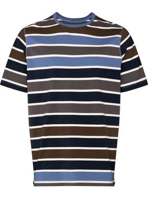 Pop Trading Company striped short-sleeve T-shirt - Blue