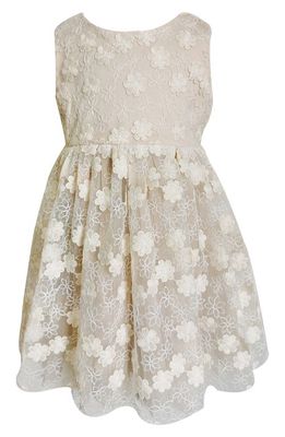 Popatu Floral Lace Dress in Ivory