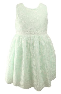 Popatu Floral Lace Dress in Mint