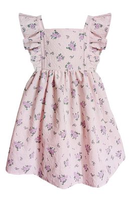 Popatu Kids' Floral Cotton Pinafore Dress in Multi