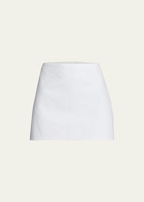 Poplin Mini Skirt