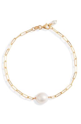 Poppy Finch Cultured Pearl Chain Bracelet in 14Kyg 