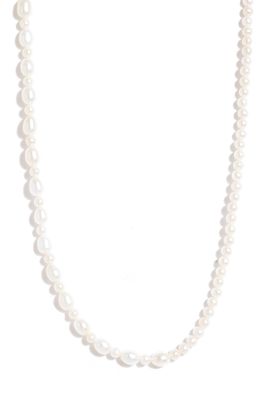 Poppy Finch Mixed Cultured Pearl Necklace in 14Kyg