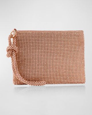 Poppy Knotted Crystal Wristlet