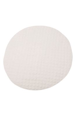 Poppyseed Play Linen Round Play Mat in Ivory