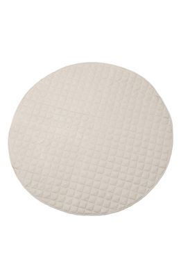 Poppyseed Play Linen Round Play Mat in Taupe