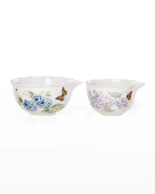 Porcelain Mixing Bowls, Set of 2