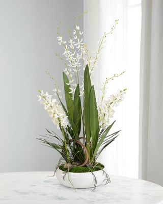 Porcelain Orchids Floral Arrangement