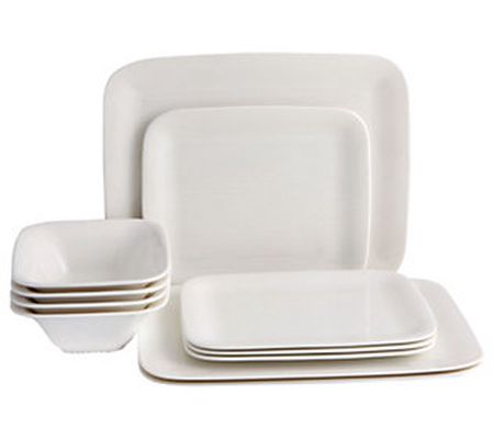 Porland Bach 12-Piece Porcelain Dinnerware Set