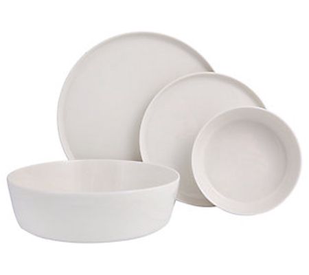 Porland Chopin 4-Piece Porcelain Dinnerware Set