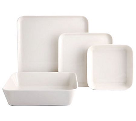 Porland Cortot 4 Piece Porcelain Dinnerware Set