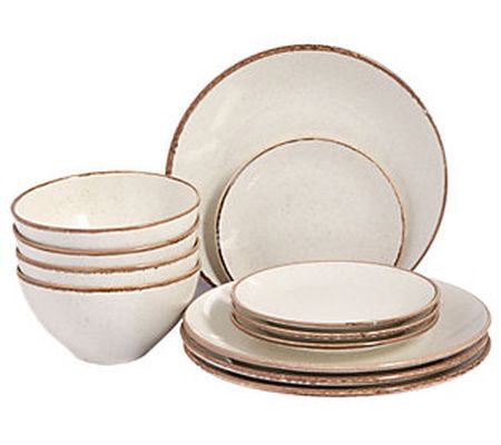 Porland Seasons 12-Piece Porcelain Dinnerware S et
