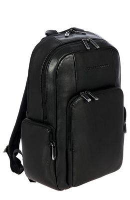 Porsche Design Roadster Leather Backpack in Black