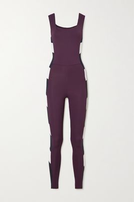 Port de Bras - Arrow Stretch-jersey Jumpsuit - Purple
