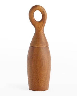 Portables Wood Salt and Pepper Mill, 8"